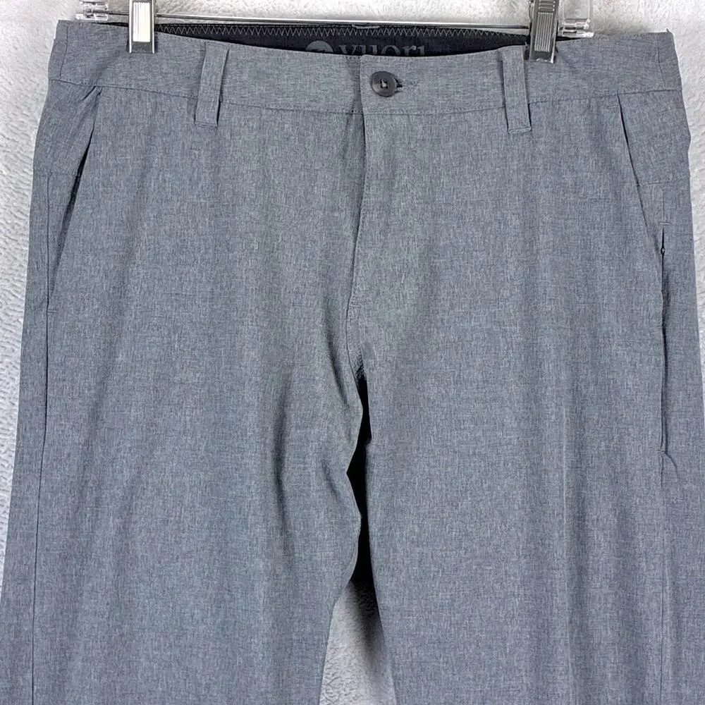 Vuori Pants Mens 32 Gray Aim Chino Performance Preppy Travel Golf Summer